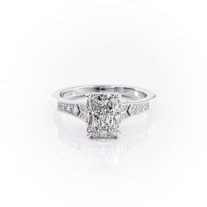 The Dianne Set With A 1.5 Carat Radiant Lab Diamond