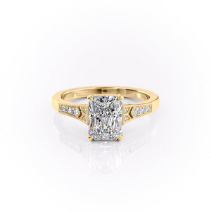 The Dianne Set With A 1.5 Carat Radiant Lab Diamond