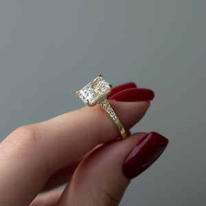 The Dianne Set With A 2 Carat Radiant Lab Diamond