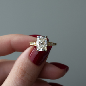 The Dianne Set With A 2 Carat Radiant Lab Diamond