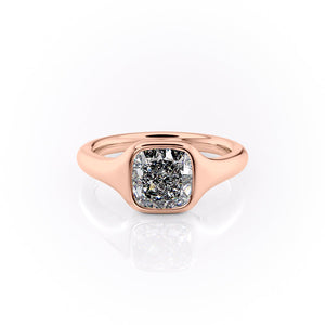 The Stella Set With A 2 Carat Cushion Lab Diamond