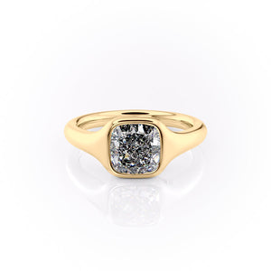 The Stella Set With A 2 Carat Cushion Lab Diamond