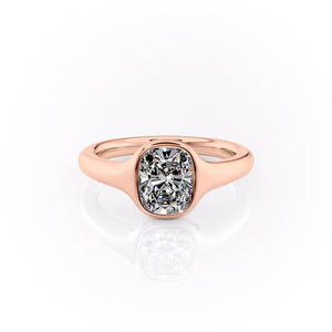 The Stella Set With A 1 Carat Elongated Cushion Lab Diamond