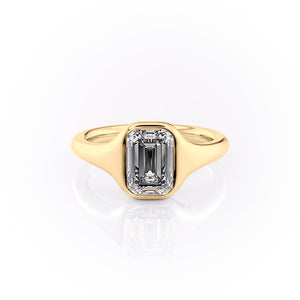 The Stella Set With A 2 Carat Emerald Lab Diamond