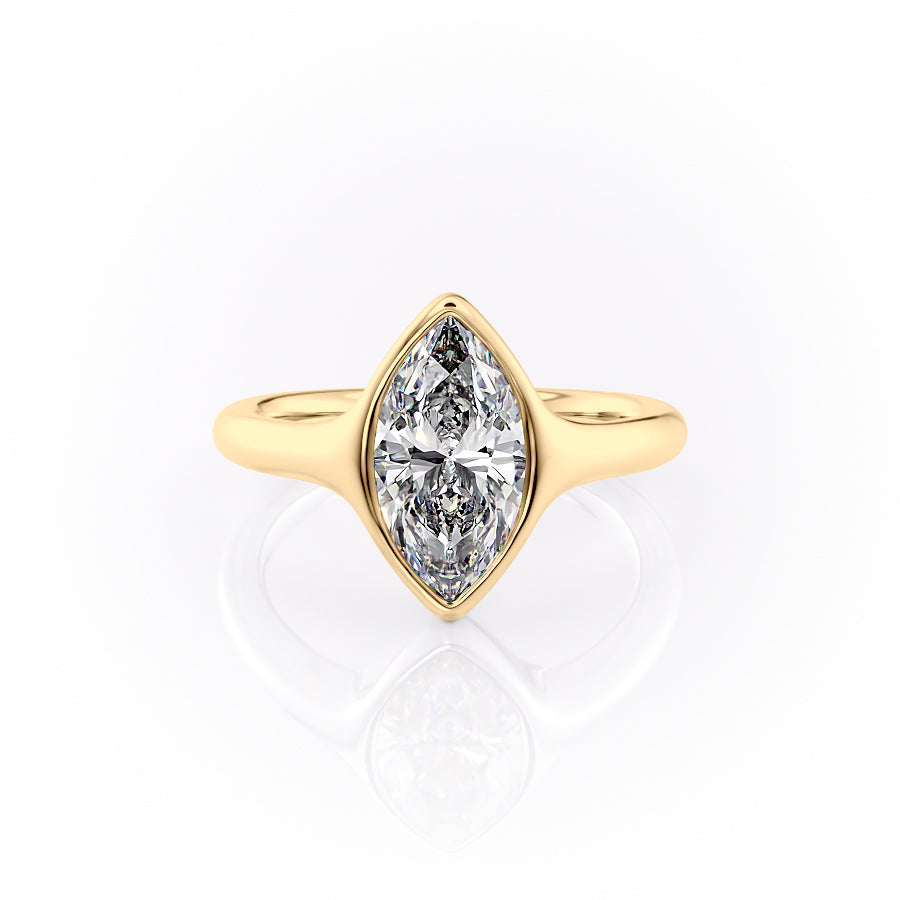 The Stella Set With A 2 Carat Marquise Lab Diamond