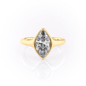 The Stella Set With A 2 Carat Marquise Lab Diamond