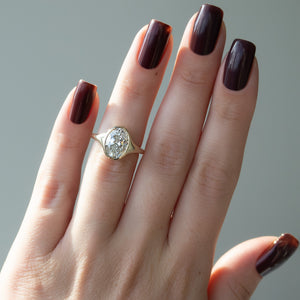 The Stella Set With A 2 Carat Oval Lab Diamond