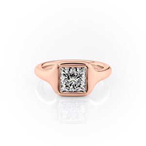 The Stella Set With A 2 Carat Princess Lab Diamond