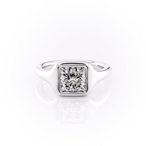 The Stella Set With A 2 Carat Princess Lab Diamond