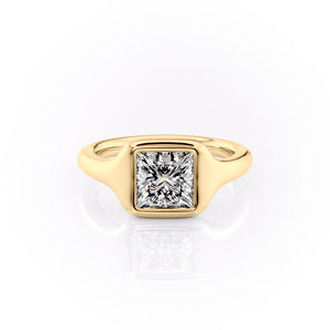 The Stella Set With A 1.5 Carat Princess Lab Diamond