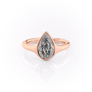 The Stella Set With A 3 Carat Pear Lab Diamond
