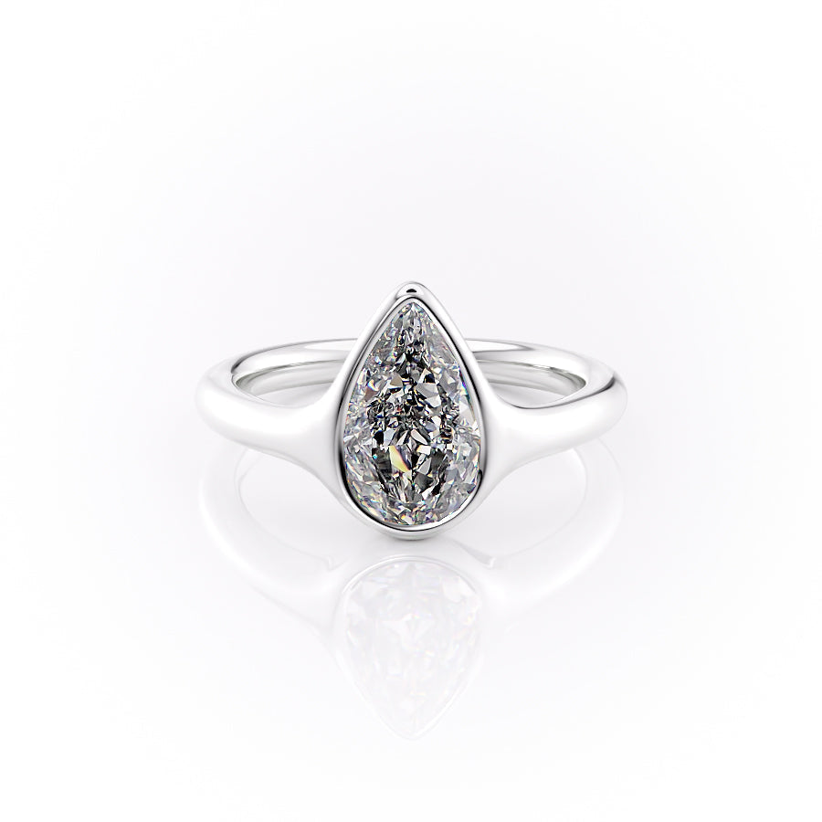 The Stella Set With A 3 Carat Pear Lab Diamond