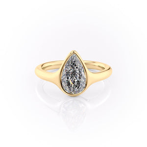 The Stella Set With A 2 Carat Pear Lab Diamond
