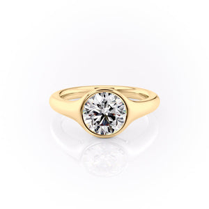 The Stella Set With A 2 Carat Round Lab Diamond