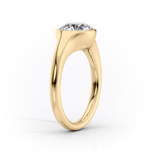The Stella Set With A 2 Carat Round Lab Diamond