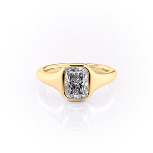 The Stella Set With A 1.5 Carat Radiant Lab Diamond