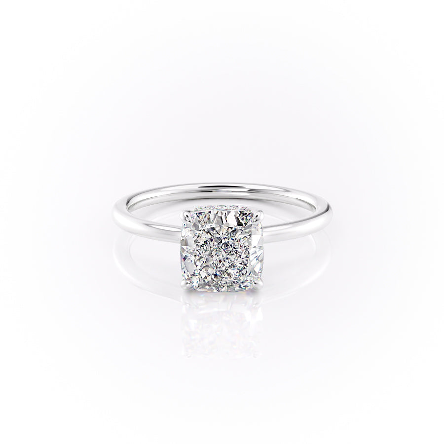 The Aline Set With A 1.5 Carat Cushion Moissanite