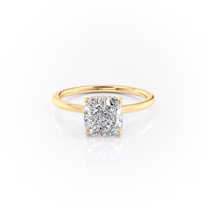 The Aline Set With A 2 Carat Cushion Lab Diamond