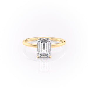 The Aline Set With A 1.5 Carat Emerald Lab Diamond