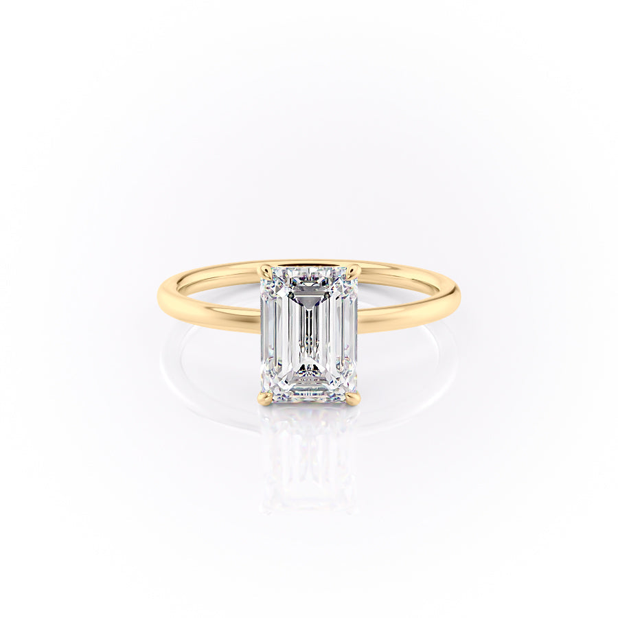 The Aline Set With A 2 Carat Emerald Lab Diamond