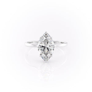 The Aline Set With A 1.5 Carat Marquise Lab Diamond