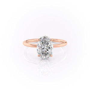 The Aline Set With A 3.5 Carat Oval Moissanite