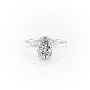The Aline Set With A 4.5 Carat Oval Moissanite