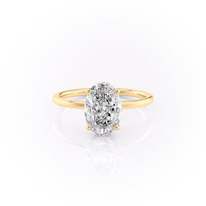 The Aline Set With A 4.5 Carat Oval Moissanite