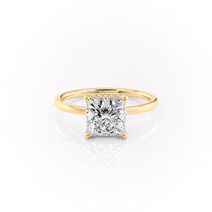 The Aline Set With A 1.5 Carat Princess Lab Diamond