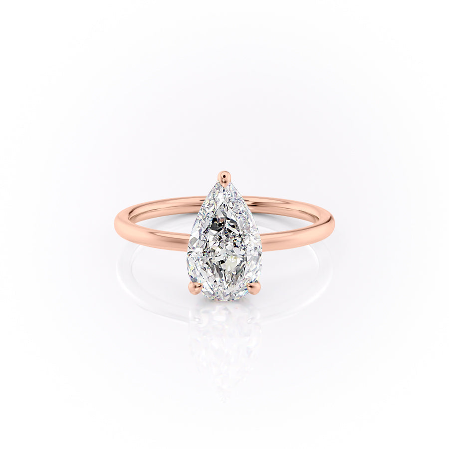 The Aline Set With A 3 Carat Pear Lab Diamond