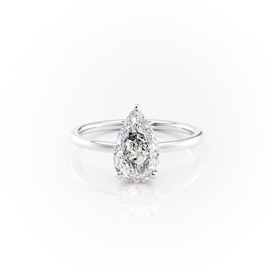 The Aline Set With A 1.5 Carat Pear Lab Diamond
