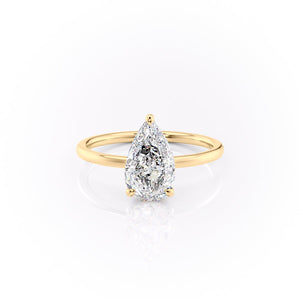 The Aline Set With A 1 Carat Pear Lab Diamond