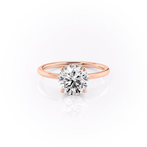 The Aline Set With A 1 Carat Round Lab Diamond