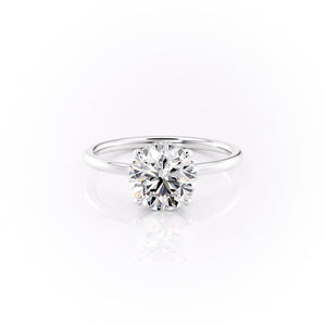 The Aline Set With A 2.5 Carat Round Lab Diamond