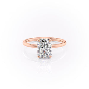 The Aline Set With A 2.5 Carat Radiant Lab Diamond