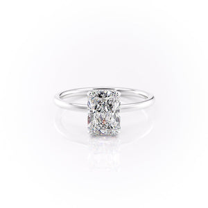 The Aline Set With A 1.5 Carat Radiant Moissanite