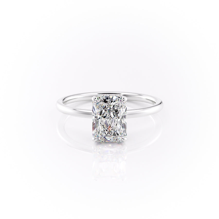 The Aline Set With A 1.5 Carat Radiant Lab Diamond