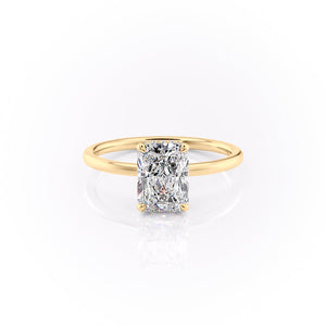 The Aline Set With A 1.5 Carat Radiant Moissanite