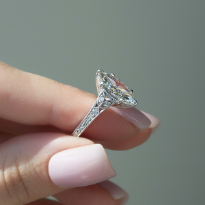 The Violet Set With A 2 Carat Marquise Lab Diamond