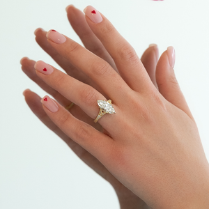 The Violet Set With A 2 Carat Marquise Lab Diamond