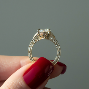 The Violet Set With A 3 Carat Oval Lab Diamond
