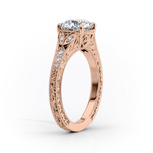 The Violet Set With A 2 Carat Pear Lab Diamond