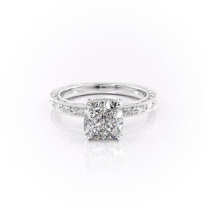 The Sierra Set With A 3 Carat Cushion Lab Diamond