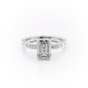 The Sierra Set With A 1.5 Carat Emerald Lab Diamond