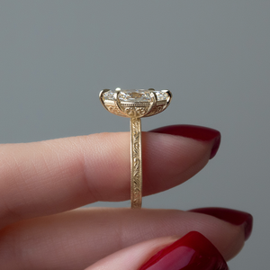 The Sierra Set With A 2 Carat Marquise Lab Diamond