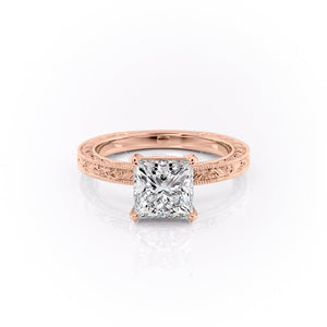 The Sierra Set With A 3 Carat Princess Lab Diamond