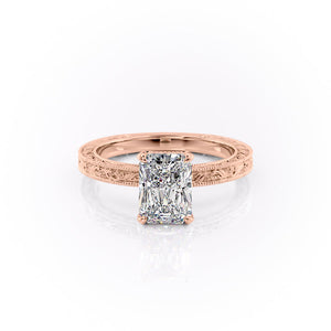 The Sierra Set With A 1.5 Carat Radiant Lab Diamond
