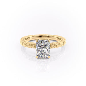 The Sierra Set With A 1.5 Carat Radiant Lab Diamond