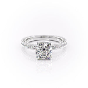 The Pave Sierra Set With A 2 Carat Cushion Lab Diamond