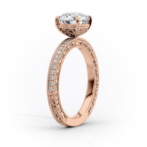The Pave Sierra Set With A 2 Carat Emerald Lab Diamond